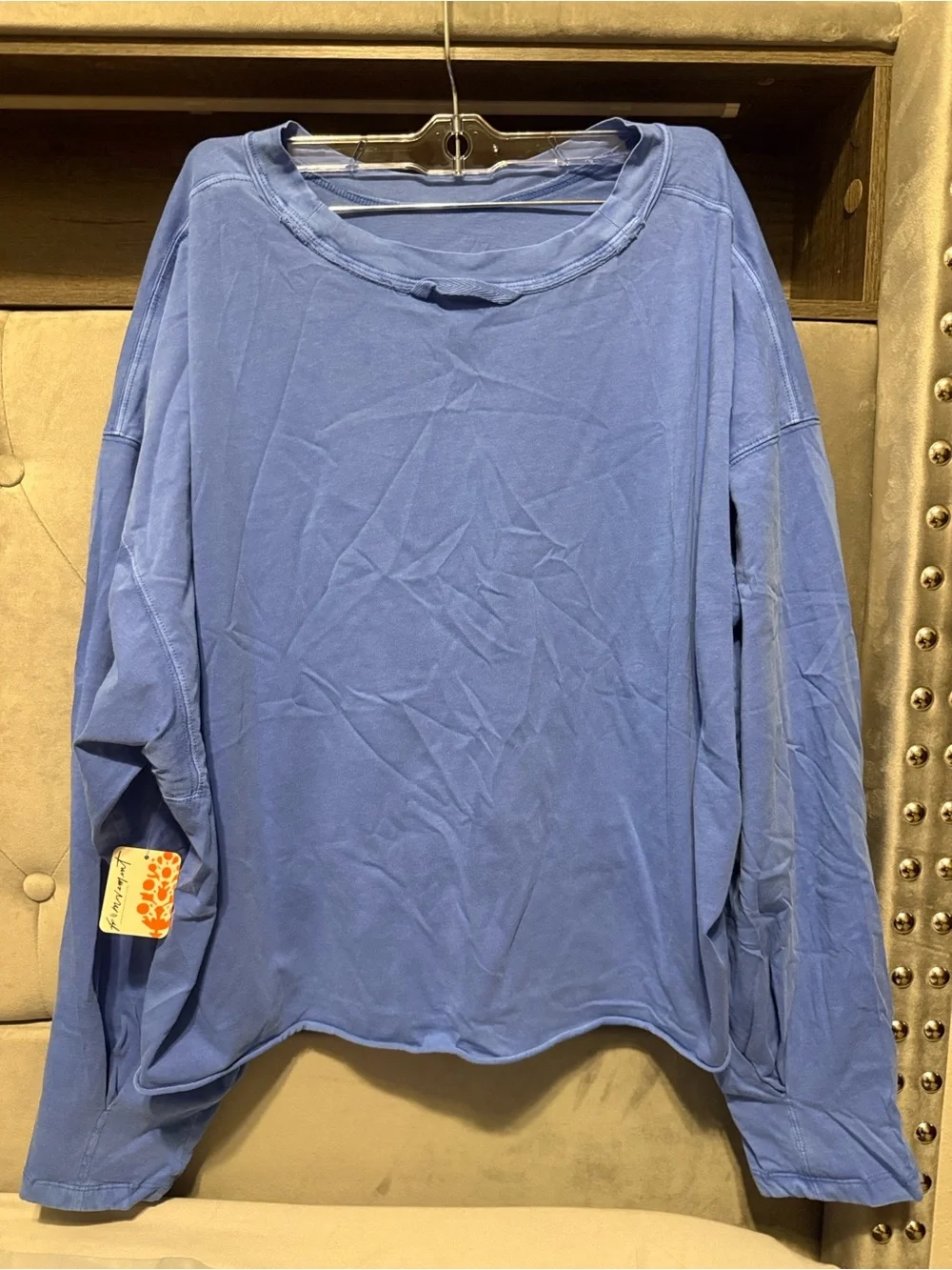 Free People Movement Inspire Layer Long Sleeve Top Blue XL NWT
